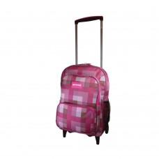 GREMOND MOCHILA C/CARRO ROSA CUADROS