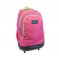 GREMOND MOCHILA C/CARRO 16&quot;FUCSIA CIERRE VERDE