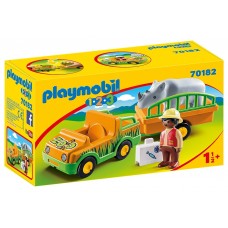 1, 2, 3 VEHICULO DEL ZOO C/RINOCERONTE