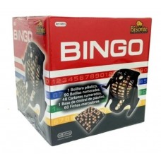 BINGO DE 90 BOLILLAS C/BOLILLERO Y PORTABOLILLAS