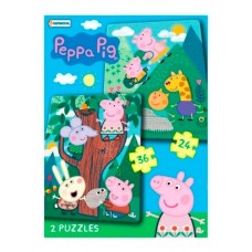 2 PUZZLES 24 Y 36 P PEPPA PIG